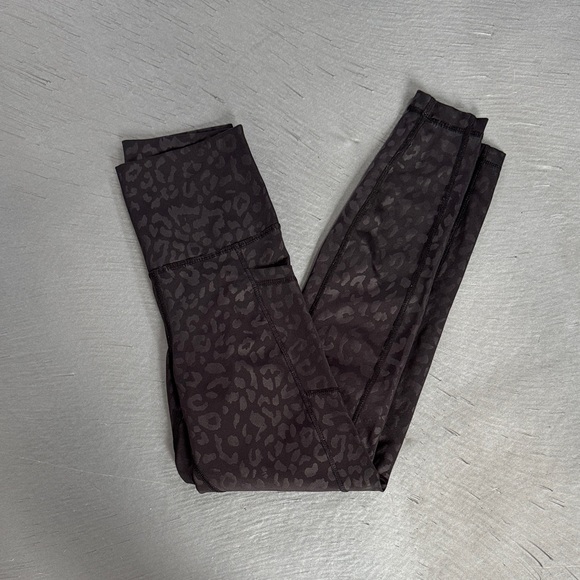 90 Degree By Reflex Charcoal Animal Print Leggings - Picture 1 of 2